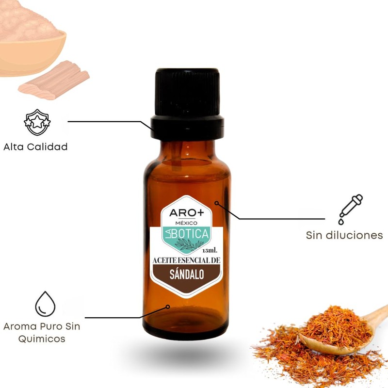 Aceite Esencial de Sándalo Natural Puro Aromaterapia