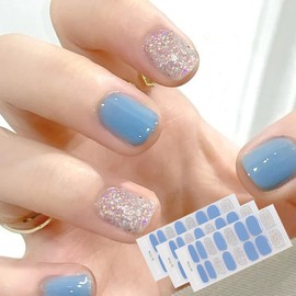 [YUANLIFE] ネイルシール 手用 3枚入り 貼るだけ 純色 キラキラ ネイルステッカー ショートネイル オフィスネイル 初心者 簡単 可愛い シンプル ネイルデザイン ネイルアート ネイルジュエリー 女性 プレゼント ツール付き TS56