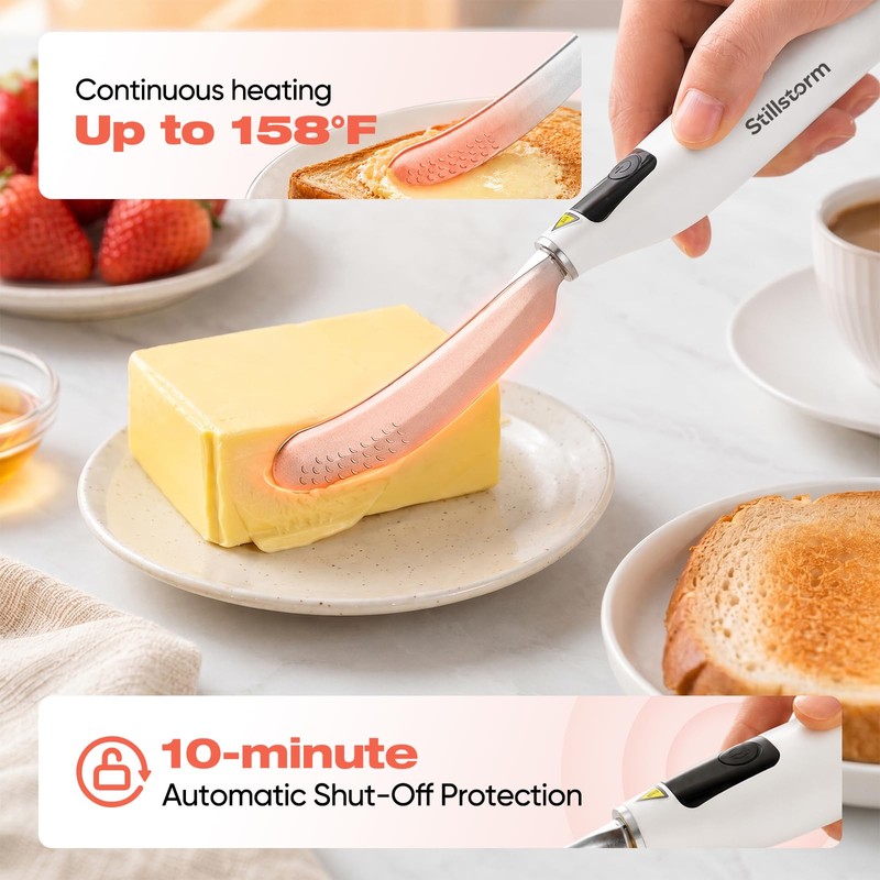 Heated Butter Knife, Butter Spreader Knife with LED Food-grade material