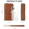 SENDEFN Wallet for Women Leather Double Zipper RFID Blocking Card