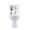 Fluidmaster 400A Anti-Siphon Universal Toilet Tank Fill Valve,Black