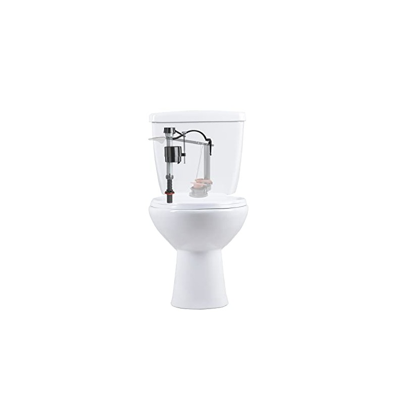 Fluidmaster 400A Anti-Siphon Universal Toilet Tank Fill Valve,Black