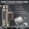 Pure Titanium Travel Kettle,Dual Voltage Portable Electric Kettle 110V-240V Smart