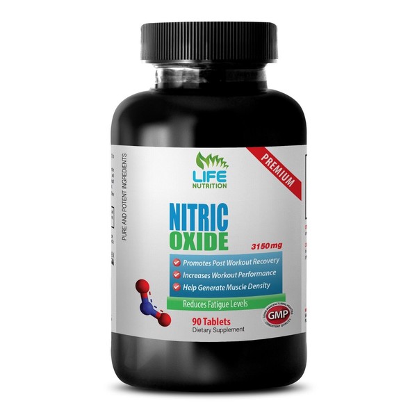 muscle pump supplement - Nitric Oxide 3150mg - improve blood flow 1 Bottle