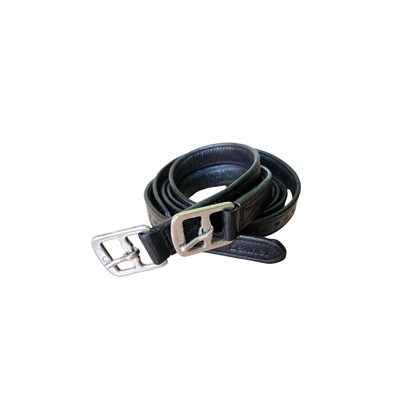 LEXNEL Non-Stretch Soft Stirrup Leather with Stainless Steel Hardware 1