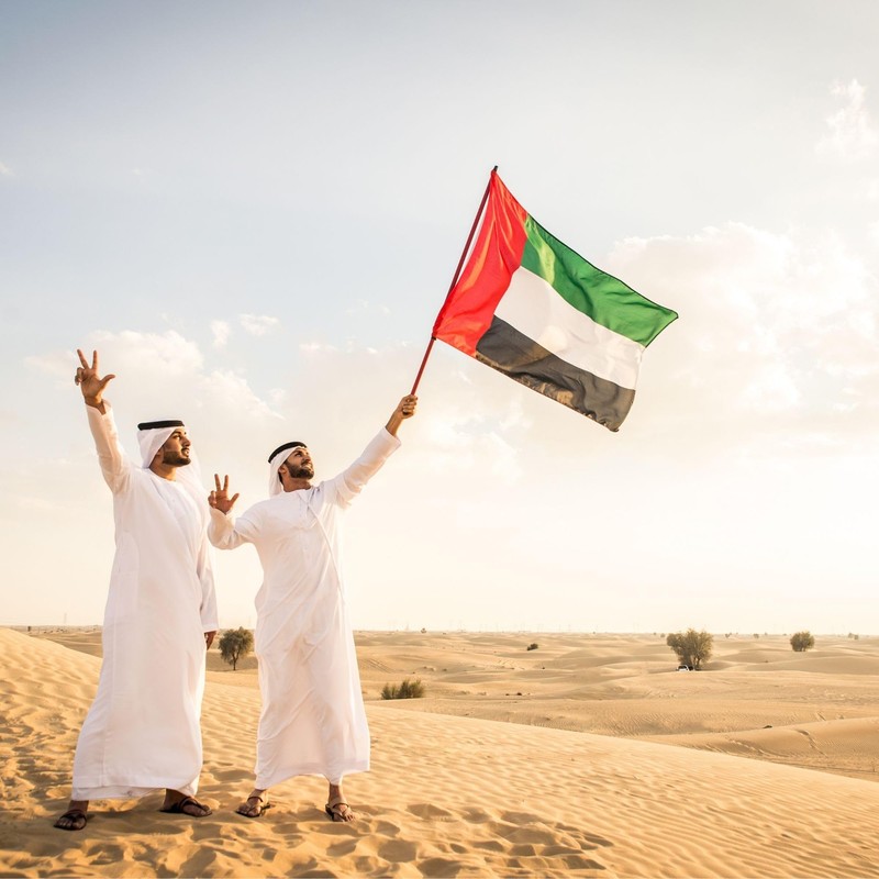 Runesol UAE Flag, 91x152cm, 3ft x 5ft, 4 Grommets, Eyelet