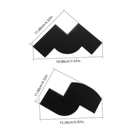 Baluue 2pcs Beard Shaping Template Guide with Ruler Precise Haircuts and Enhancements Diy Trimmer Tool for Men s Hairline and Beard Styling