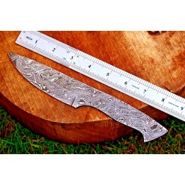 Damascus Handmade Blank Blade / Hand Forged Damascus Steel Steak Knife Kitchen Chef 1415