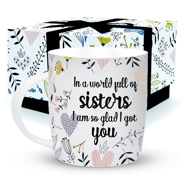 Triple Gifffted Sisters Gifts From Sister and Brother - Best Sister Ever Coffee Mug, Sister Gift Idea For Christmas, Women's Birthday, Rakhi, Valentines, Mothers Day Mugs, I Got You
