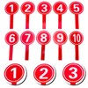 LALAFINA 10pcs Score Paddles for Party Handheld Number Paddles Scoreboard