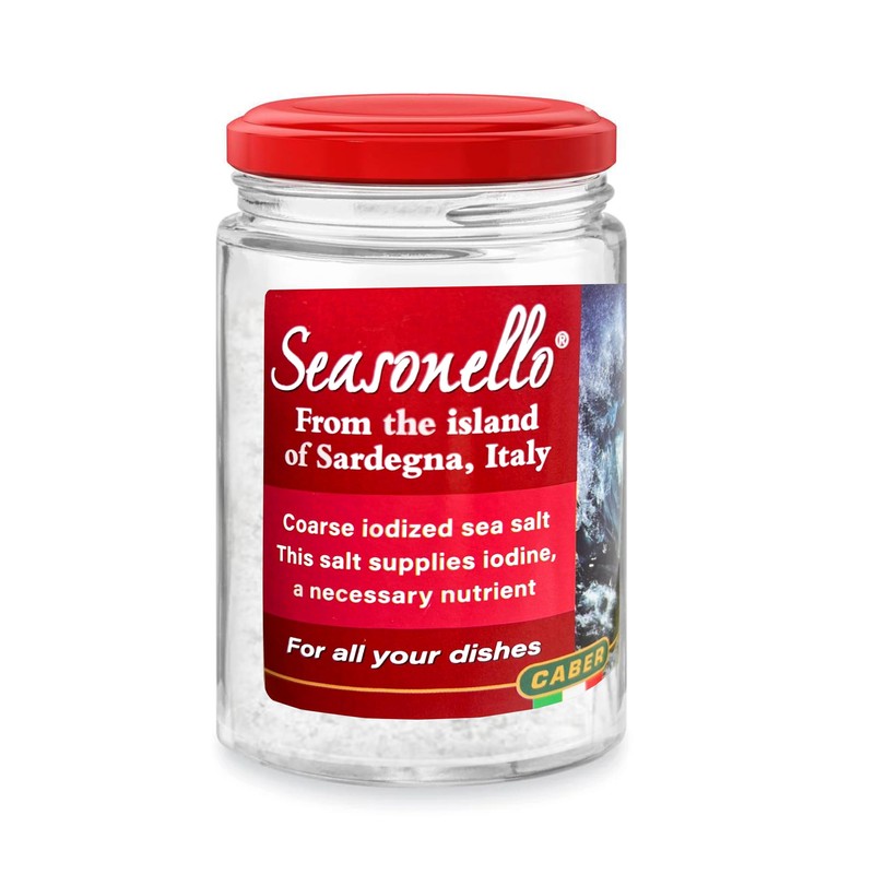 Seasonello Coarse Sea Salt Enriched with Iodine, 200g