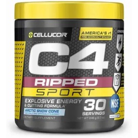 C4 Sport Ripped Cellucor - Pre Entreno Extremo  Quemador Sabor Arctic Snow Cone                                                                       