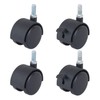 Doshisha IHL-CS4PBK Luminous Caster, For Pole Diameter 1.0 inch (25