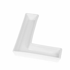 Coffeezone Small Porcelain Candy Dishes for LOVE Wedding Gift or Party Decoration (Letter L)