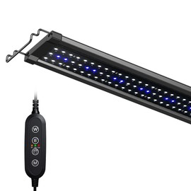 NICREW ClassicLED Gen 2 Aquarium Light, 32 Watts, Dimmable LED Fish Tank Light with 2-Channel Control, White and Blue LEDs, Size 36 to 48 Inch