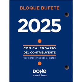 Dohe - Taco Sobremesa 2025 – Calendar in Spanish, Day Page Format, 12 Months from January to December, Size 8.5 x 11 cm, Office Supplies