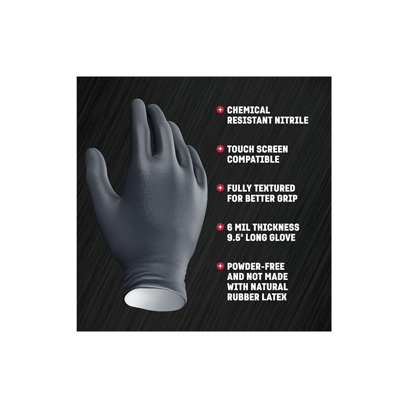 Venom Steel Premium Industrial Nitrile Gloves, (Paquete de 100)