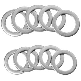 PRIME AVE 5 Rear Differential and 5 Automatic Transmission Plug Washers for Leak-Proof Solid Seal - Aluminum Crush Washers Compatible with Honda & Acura Part# 90471-PX4-000 & 94109-20000