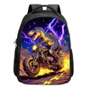 SARA NELL Dinosaur Backpack Boys Dinosaur Ride Motorcycle Backpack, Cool