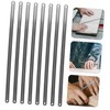 Tofficu 25Pcs Dual Sided Hacksaw Blades Durable Carbon Steel Teeth