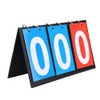 Sports Scoreboard 2/3/4 Digit Portable Tabletop Flip Scoreboard Score Counter