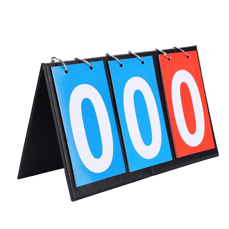 Sports Scoreboard 2/3/4 Digit Portable Tabletop Flip Scoreboard Score Counter