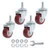 Finnhomy Swivel Caster Wheels 2 Inch Heavy Duty Threaded Stem