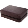 Travel Case 4 Watch Box Travel Case Storage Brown LEATHER