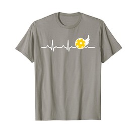 Heartbeat I love pickleball funny gift for pickleball fan T-Shirt