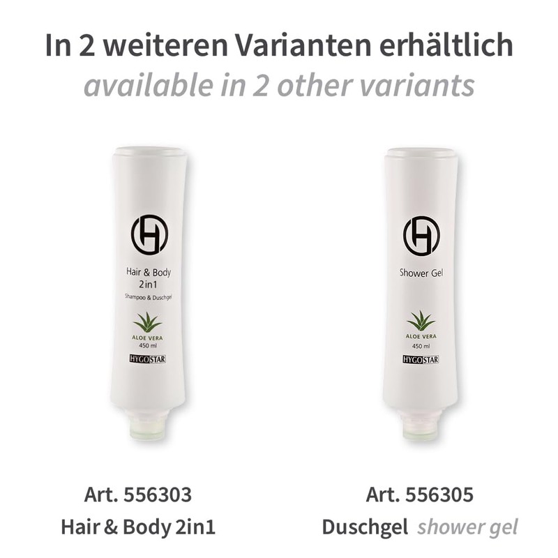 FRANZ MENSCH Hygostar Shampoo Bottle Squeeze Pack of 10 White