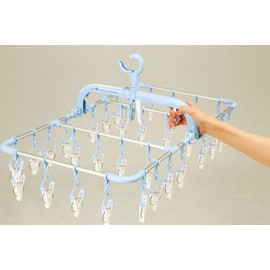 Twinmall Shine Life SL-02 Horizontal Aluminum Hanger, 32 Pinch, Blue
