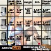 ARROW 20x Red M14x1.5 OEM Factory Style Lug Nut 7/8"