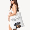 ZYQFN Rottweiler Mama Canvas Tote Bag for Women, Dogs Lover