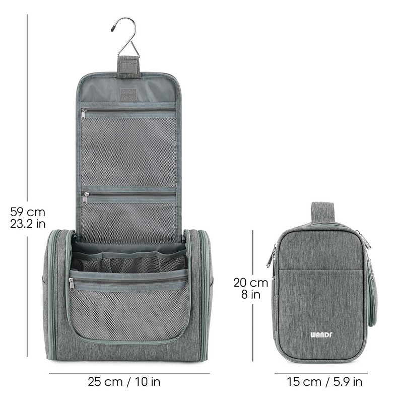 Large Hanging Toiletry Bag for Men and Women, Portable Waterproof