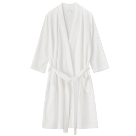 Lightweight Waffle Bath Robe, cotton dressing gown, Lightweight Cotton Unisex Waffle Spa Bathrobe Soft Hotel Dressing Gown, Kimono