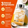 Toyocare Suplemento De Vitamina D3 Y K2 Mk-7, 150 Cápsulas