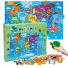 Taika World Felt Set, Felt World Map with World Famous