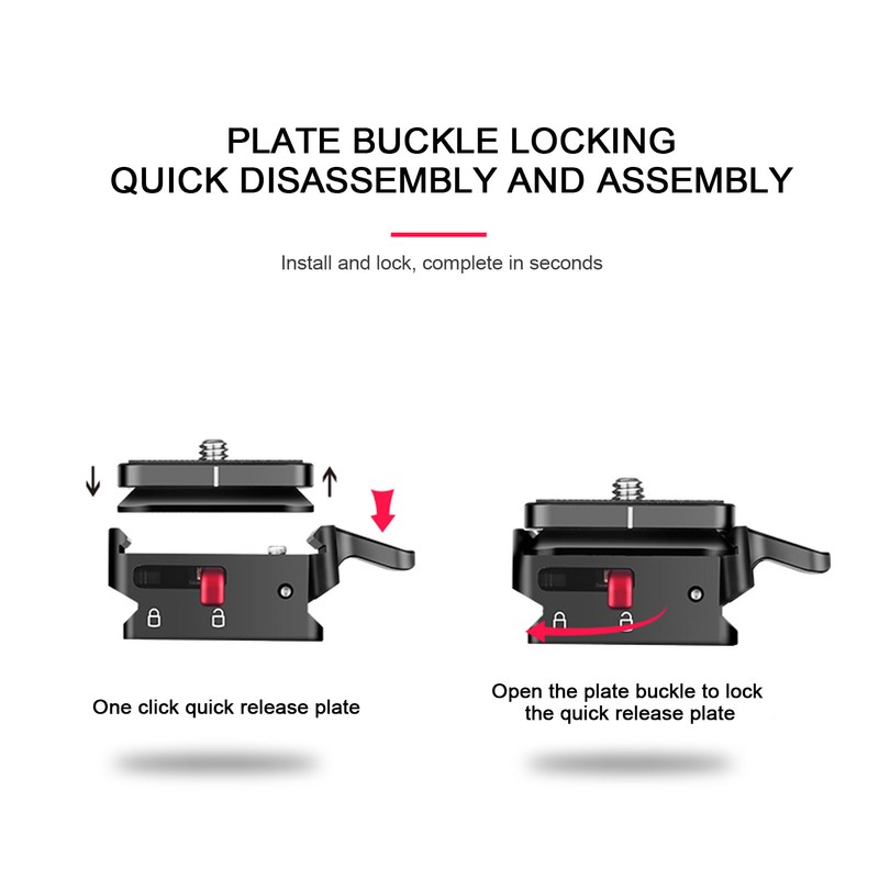 Camera Tripod Ball Head Quick Release Plate QR Plate With