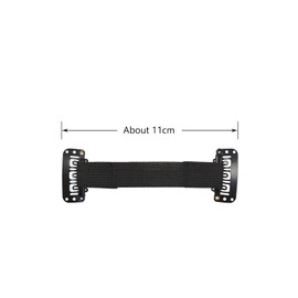 YTBYT 4 Pcs Facelift Bands with Clips Invisible Face Stretching Lifting Strap Adjustable Elastic Band Face Slimming Band (11cm Black Single Bands)