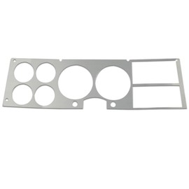 LQI Aluminum Dashboard Dash Bezel Insert, Compatible with Chevy/GMC Suburban 1981-1987, Silver