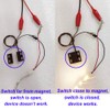 Gebildet 5pcs Recessed Wired Security Window Gate Contact Sensor Alarm,Magnetic