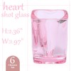Srgeilzati Heart Shaped Shot Glasses Cute Bar Cart Accessories |