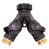 Dramm High Flow Twin Shut Off Valve with Full Water