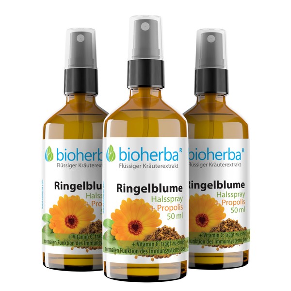 BIOHERBA 3 Ringelblumen Tinktur C 50 ml mit Calendula, Propolis