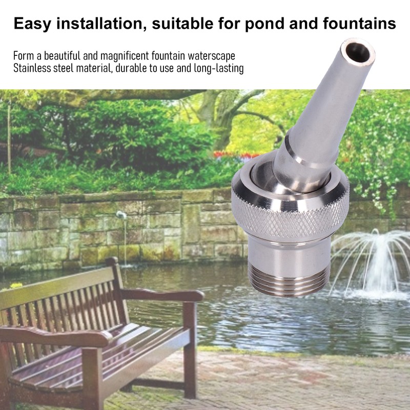 G3/4 Male Thread 25mm Fountain Nozzle Adjustable Multi Direction Jet