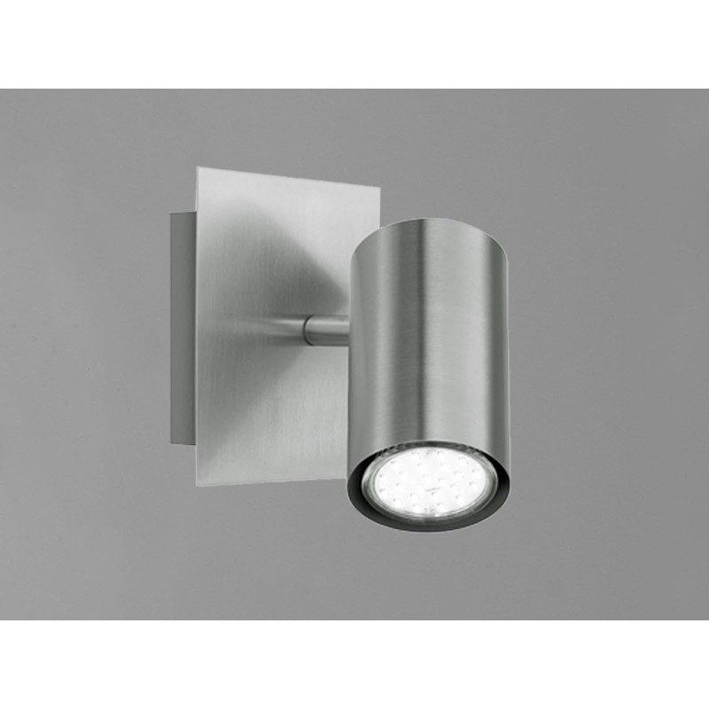 Trio Leuchten 802400107 Spotlight in Matt Nickel 1-Bulb Wall Spotlight