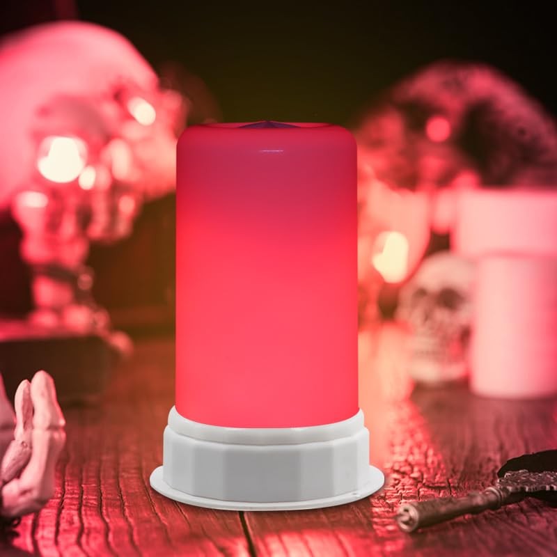 Vnicstick 2PCS LED Flame Effect Light,4 Modes Fire Lights, Candle