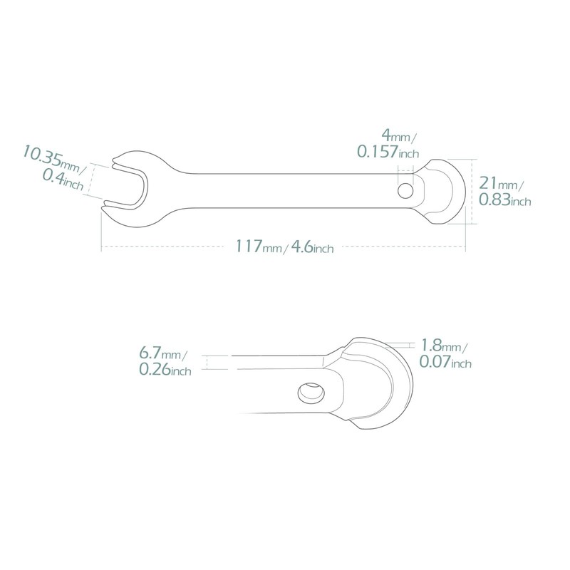 KiWAV for 10mm Hex Open End Insulated Wrench Battery Terminal