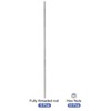 sourcing map 5Pack M4 x 300mm Fully Threaded Rod with