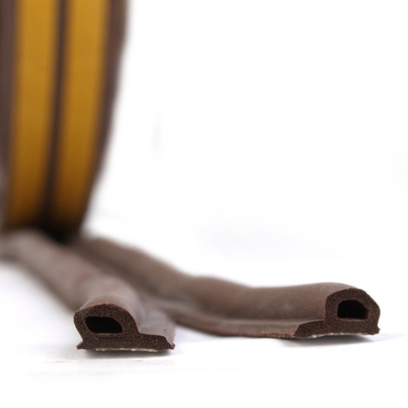 Stormguard EPDM Rubber P Profile Weatherstrip Seal Brown 20 metres
